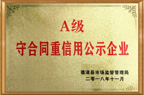 重合同守信用企业